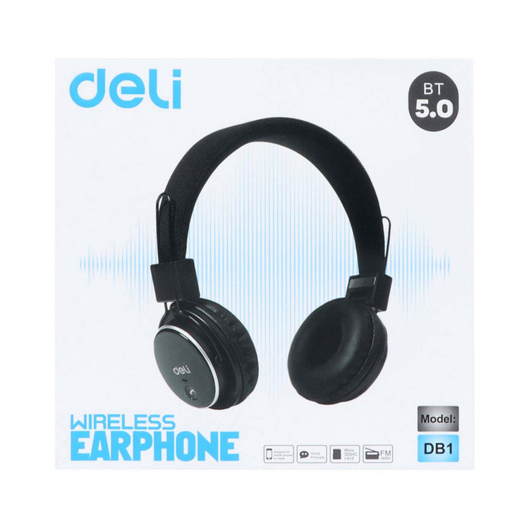 هدفون بی سیم deli مدل DB1 - قرمز گارانتی شش ماهه