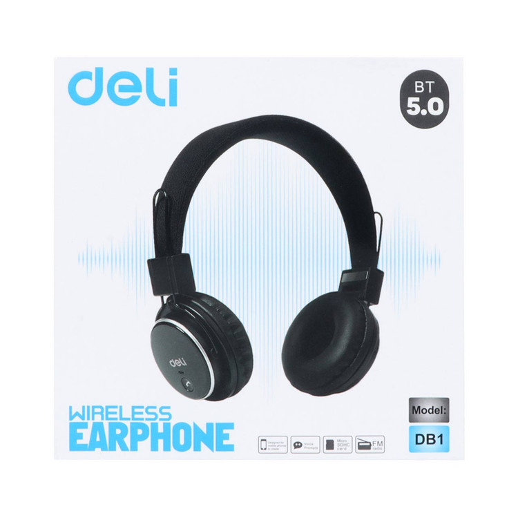 هدفون بی سیم deli مدل DB1 - آبی