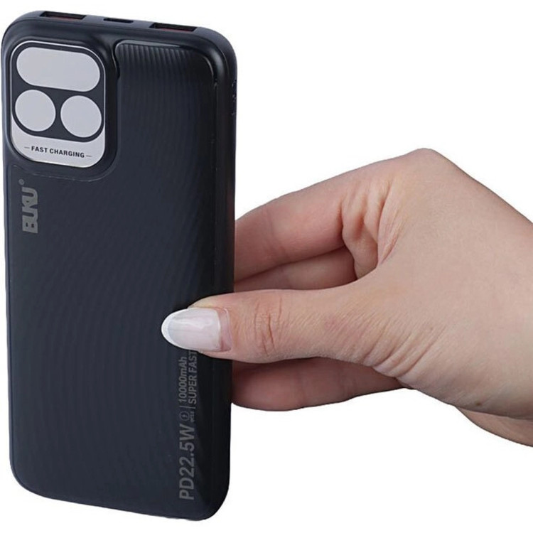 پاوربانک (PD و فست شارژ) BUKU 10000mAh مدل MG-G123 22.5W - مشکی - MMS (گارانتی شش ماهه YA)
