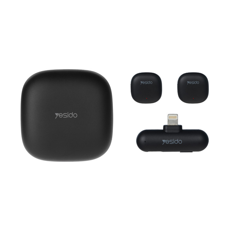 میکروفون بی سیم Yesido Lightning مدل KR20 - مشکی (openbox)