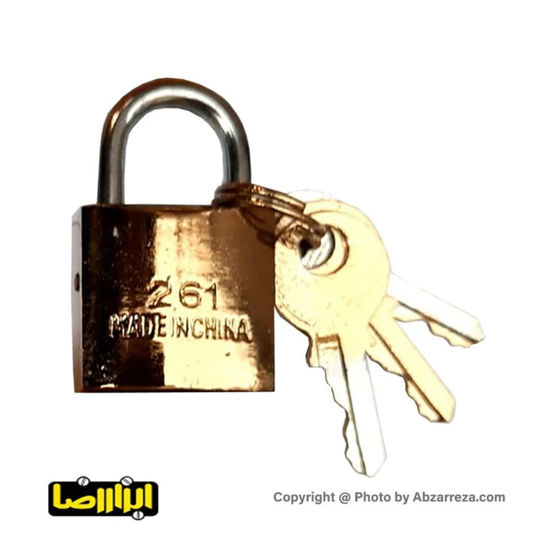 قفل آویز طرح برنج سایز 25 مدل 1