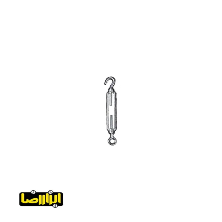 مهارکش یک سر حلقه یک سر قلاب گالوانیزه سایز 8