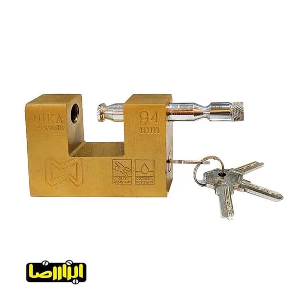 قفل کتابی نیکا سایز 94 برنجی