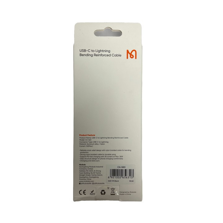 کابل تبدیل USB -C به لایتنینگ مک دودو مدل CA-563 طول 1 متر