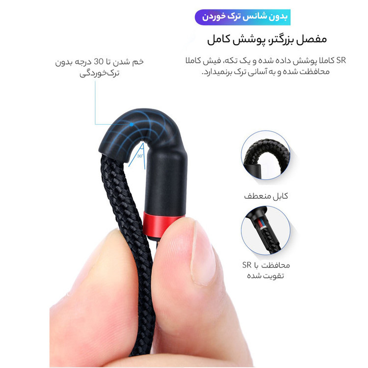 کابل USB-C باسئوس مدل CATKLF-GG1 طول 1 متر
