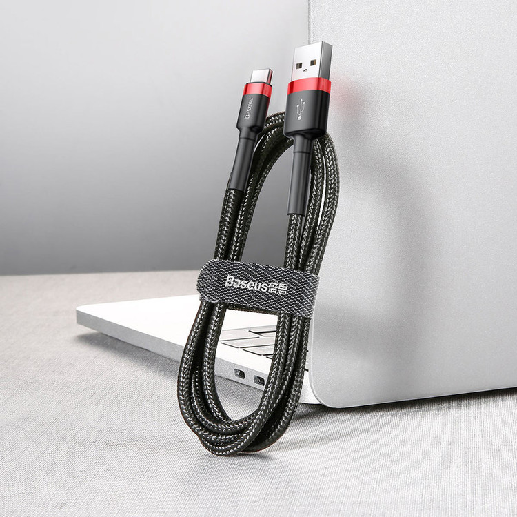 کابل تبدیل USB به USB-C باسئوس مدل CATKLF-C91 Cafule طول 2 متر