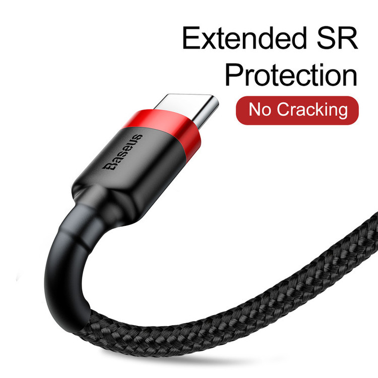 کابل تبدیل USB به USB-C باسئوس مدل CATKLF-C91 Cafule طول 2 متر