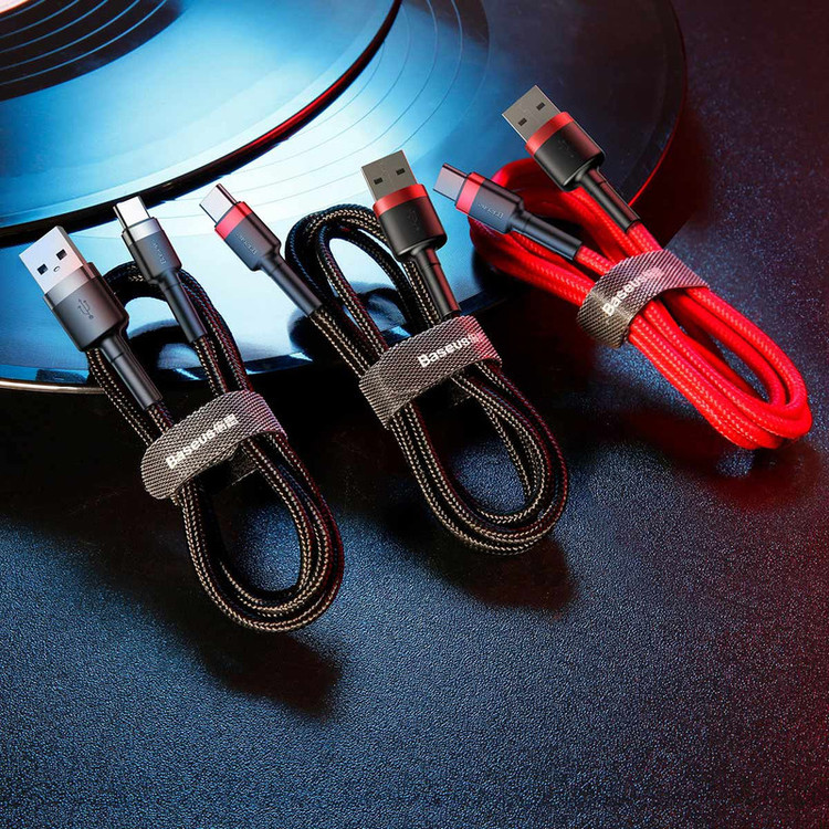 کابل تبدیل USB به USB-C باسئوس مدل CATKLF-C91 Cafule طول 2 متر