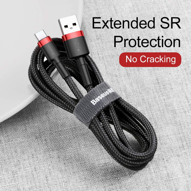 کابل تبدیل USB به USB-C باسئوس مدل CATKLF-C91 Cafule طول 2 متر