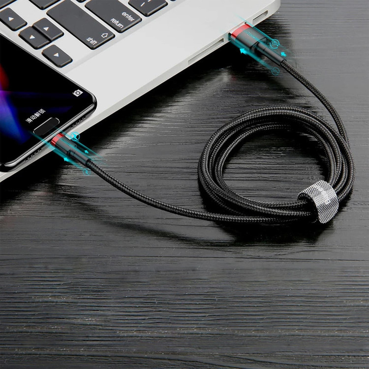 کابل تبدیل USB به USB-C باسئوس مدل CATKLF-C91 Cafule طول 2 متر