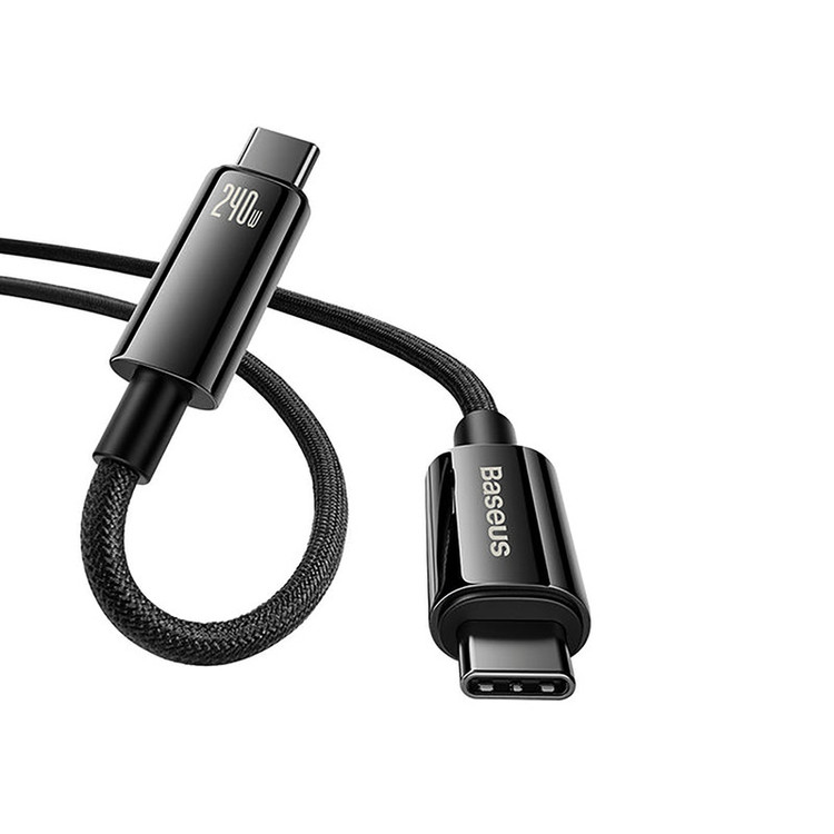 کابل تبدیل USB-C باسئوس مدل (TUNGSTEN (240W طول 1 متر