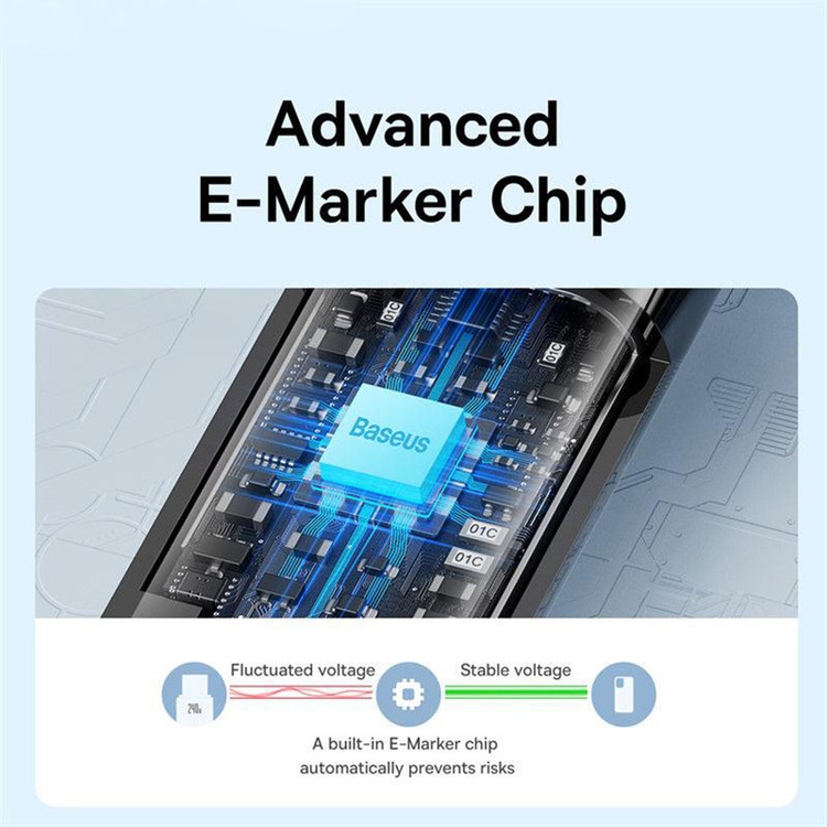کابل تبدیل USB-C باسئوس مدل (TUNGSTEN (240W طول 1 متر