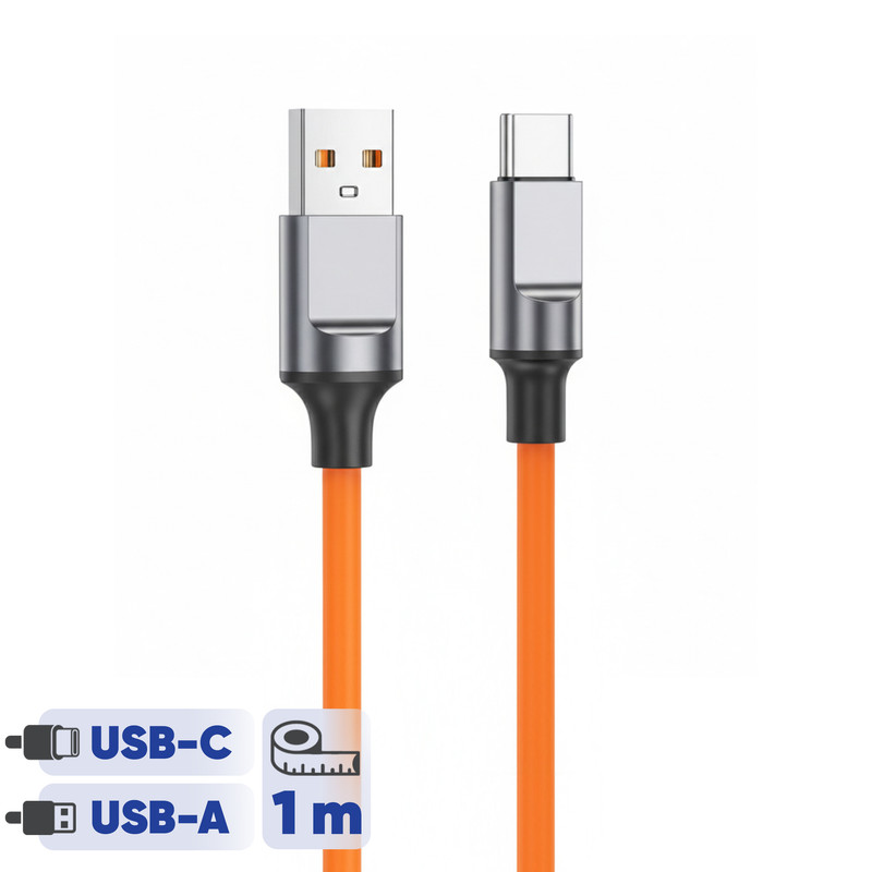 کابل تبدیل USB به USB-C اچ تی ام مدل Fast طول یک متر