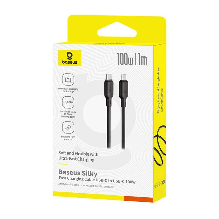 کابل USB-C بیسوس مدل Silky Series طول 1 متر