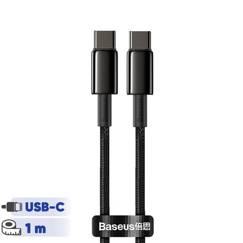 کابل تبدیل USB-C باسئوس مدل Tungsten طول 1 متر