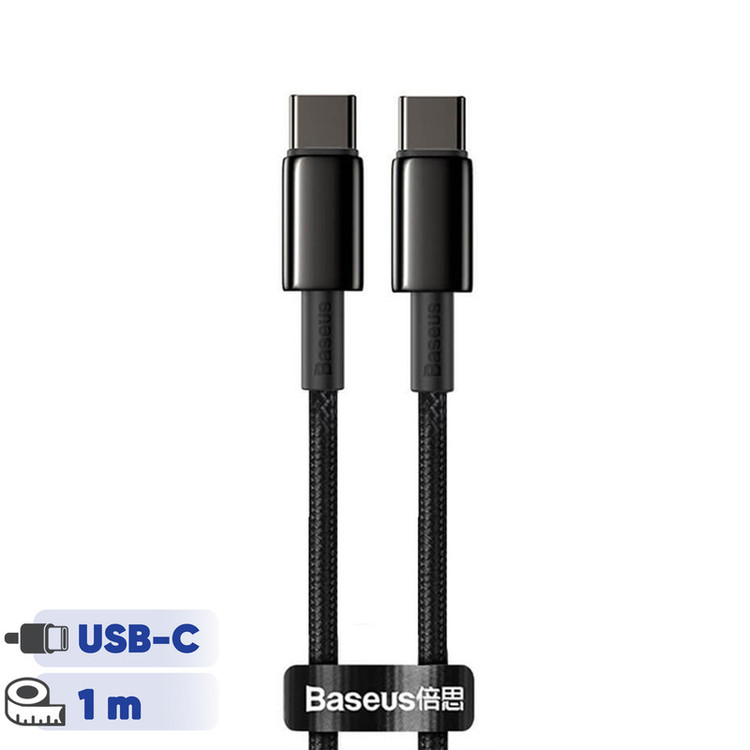 کابل تبدیل USB-C باسئوس مدل Tungsten طول 1 متر