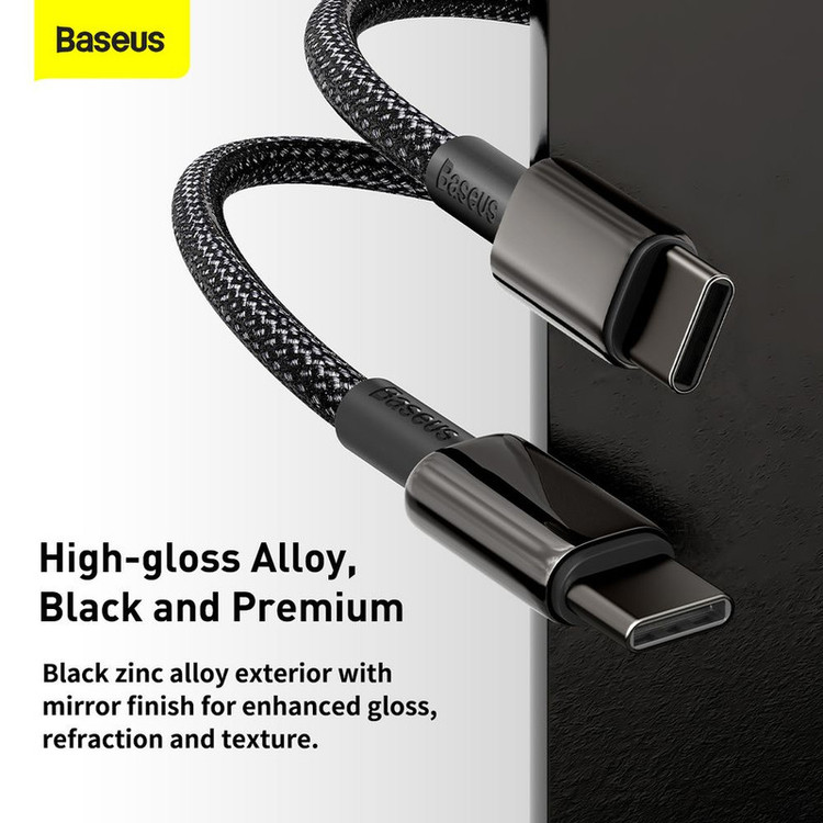 کابل تبدیل USB-C باسئوس مدل Tungsten طول 1 متر