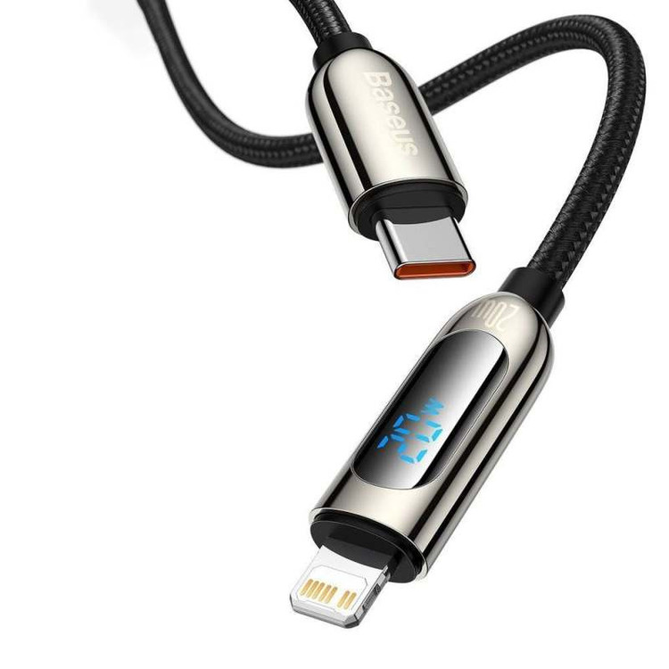 کابل تبدیل USB-C به لایتنینگ باسئوس مدل CATLSK 20W PD طول 1 متر
