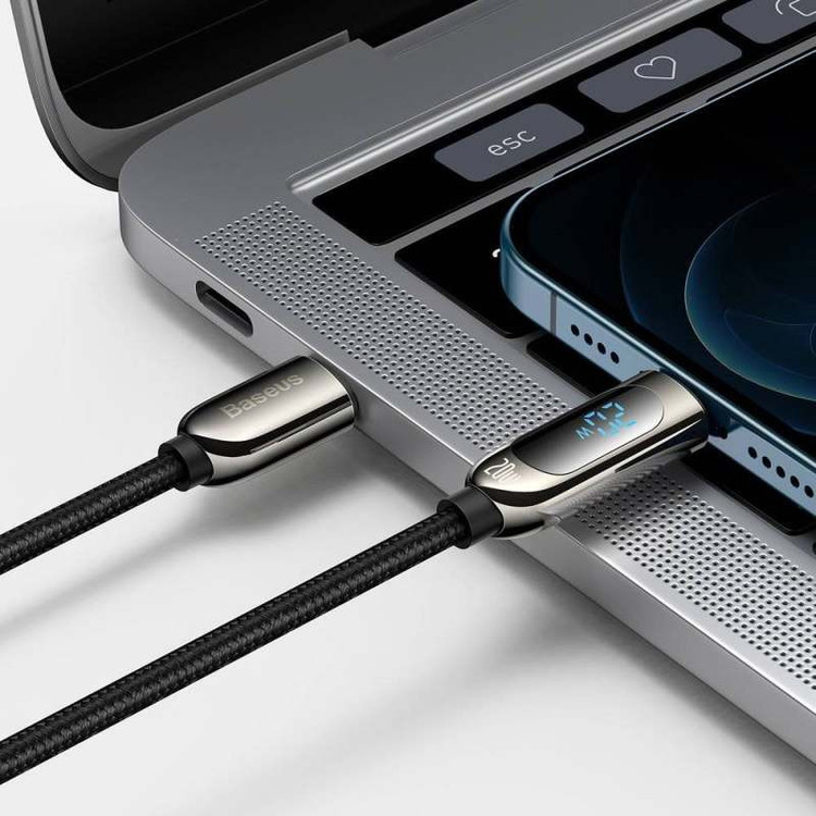 کابل تبدیل USB-C به لایتنینگ باسئوس مدل CATLSK 20W PD طول 1 متر