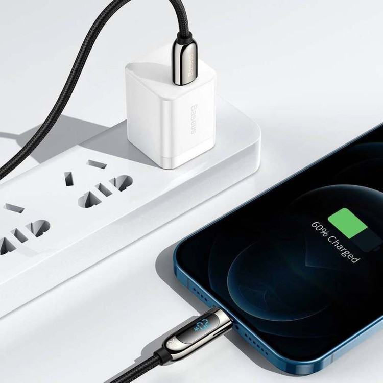 کابل تبدیل USB-C به لایتنینگ باسئوس مدل CATLSK 20W PD طول 1 متر