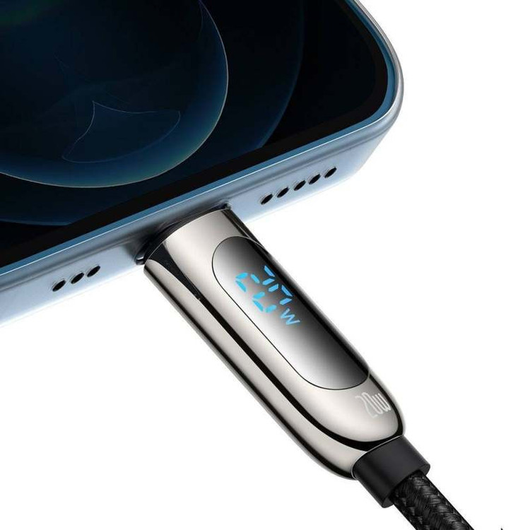 کابل تبدیل USB-C به لایتنینگ باسئوس مدل CATLSK 20W PD طول 1 متر