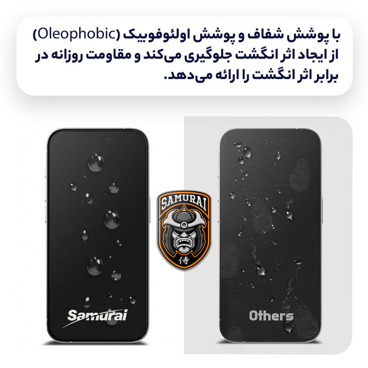 محافظ صفحه نمایش سامورایی مدل Invisiglass مناسب برای گوشی موبایل اپل iPhone 16 Pro