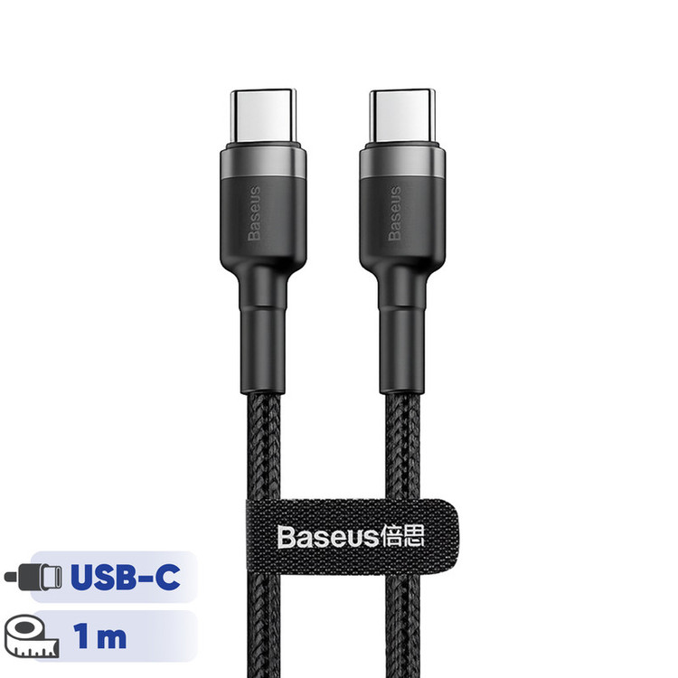 کابل USB-C باسئوس مدل Cafule PD2.0 طول 1 متر