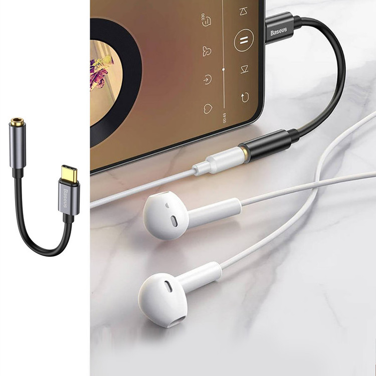 مبدل USB-C به AUX باسئوس مدل CATL54-0G