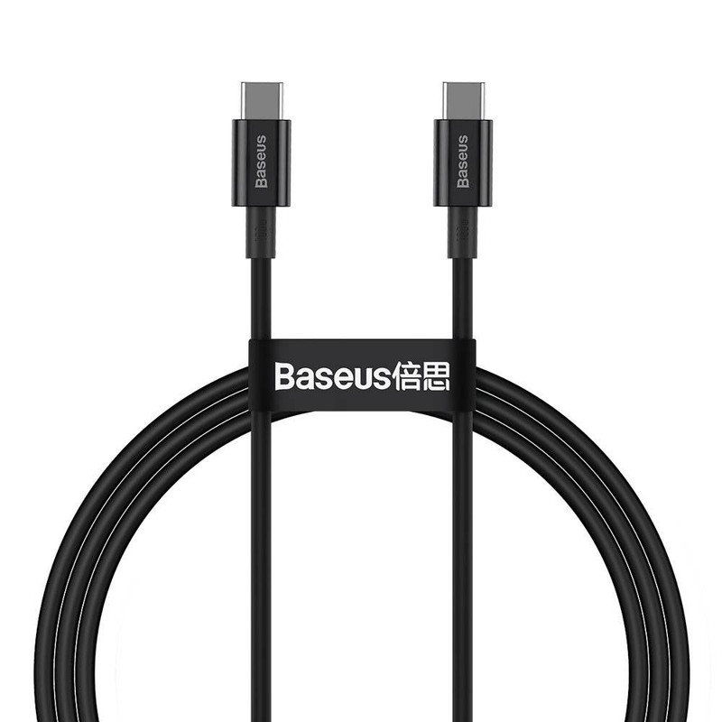 کابل USB-C به USB-C باسئوس مدل Superior-100W طول 1 متر