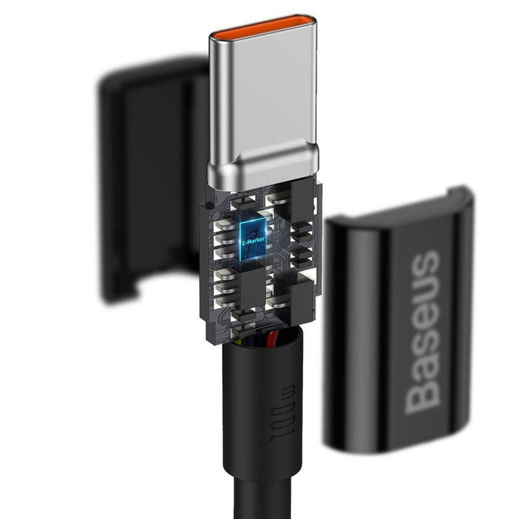 کابل USB-C به USB-C باسئوس مدل Superior-100W طول 1 متر
