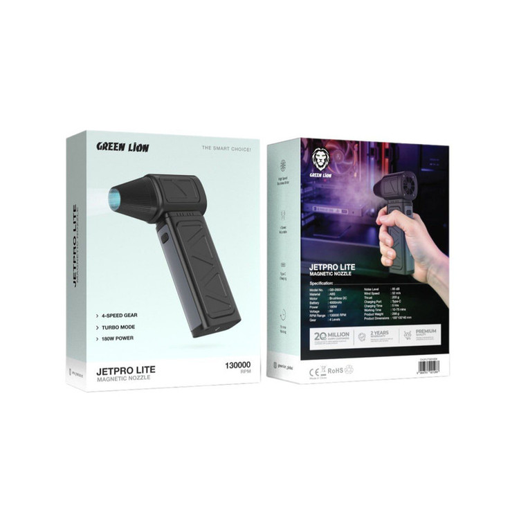 دستگاه دمنده 180 وات گرین لاین مدل Green Lion Jet Pro Lite Magnetic Nozzle GNJPLT180W