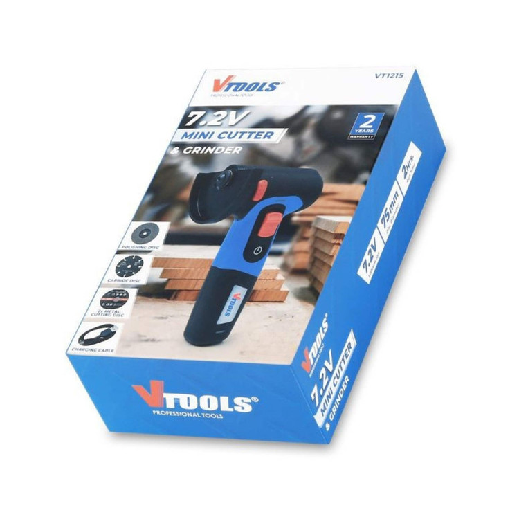 مینی فرز 75 میلیمتری شارژی وی تولز مدل VT1215