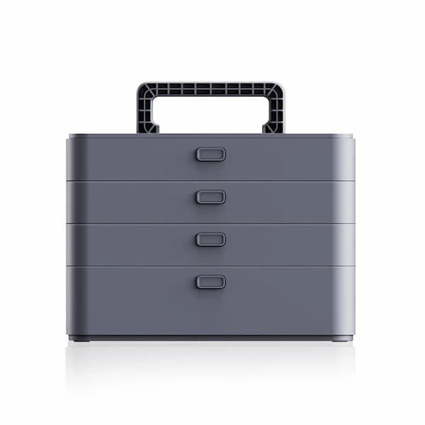 پیچ گوشتی شارژی ۱۲ ولت جیمی هوم مدل JIMIBOX X4-ABCD مجموعه 61 عددی