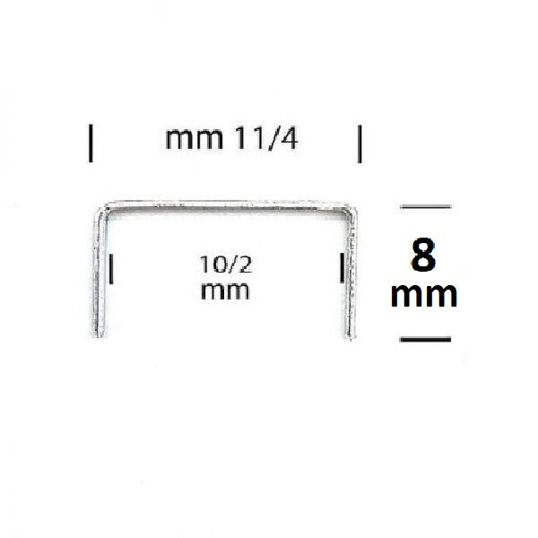 سوزن منگنه تینا فلز مدل 53080 کد 530/8 بسته 3600 عددی