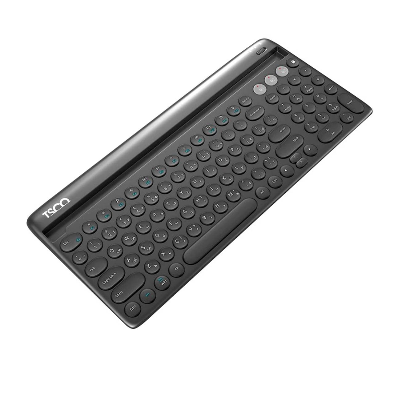 کیبورد بی سیم TSCO مدل TK 7322BT - مشکی