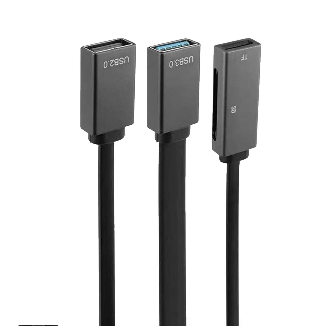 هاب 4 پورت Earldom USB3.0 مدل HUB16A - مشکی