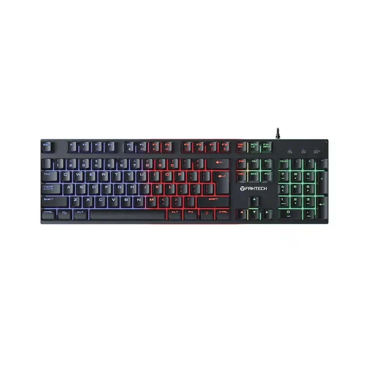 کیبورد باسیم FANTECH مدل FIGHTER III K614L - مشکی (گارانتی متین)
