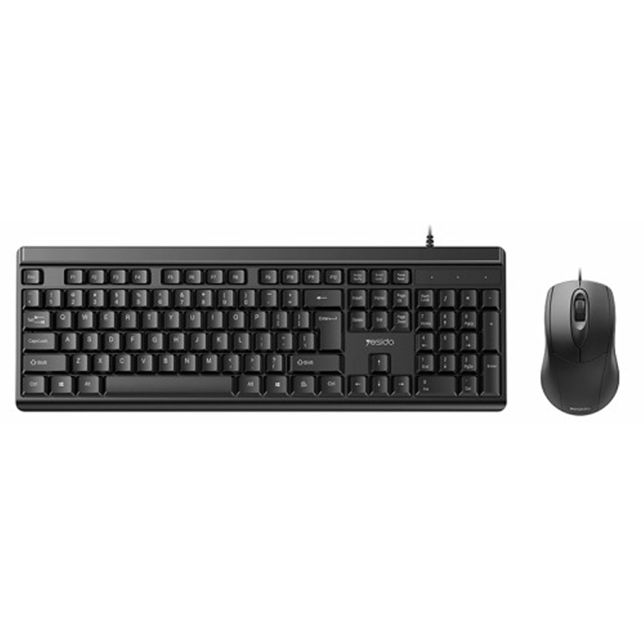 کیبورد و ماوس باسیم Yesido مدل KB18 - مشکی (گارانتی 18 ماه تعویض نیکان همراه)