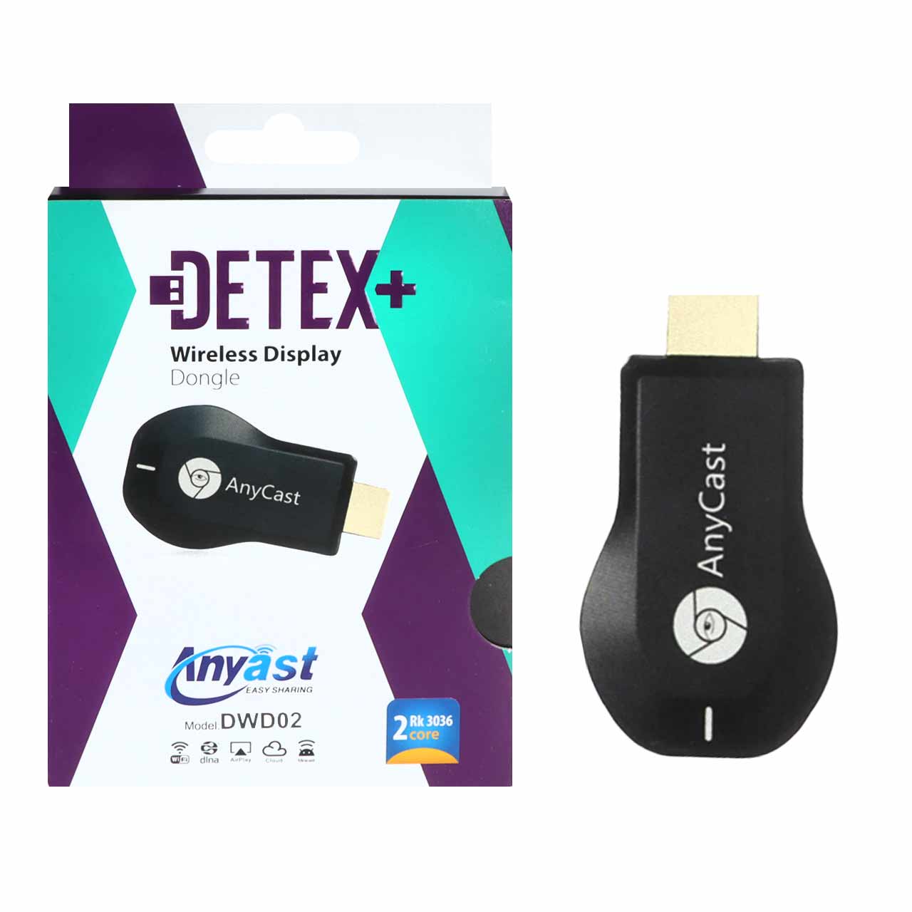 دانگل انتقال تصویر +DETEX مدل DWD02 - مشکی