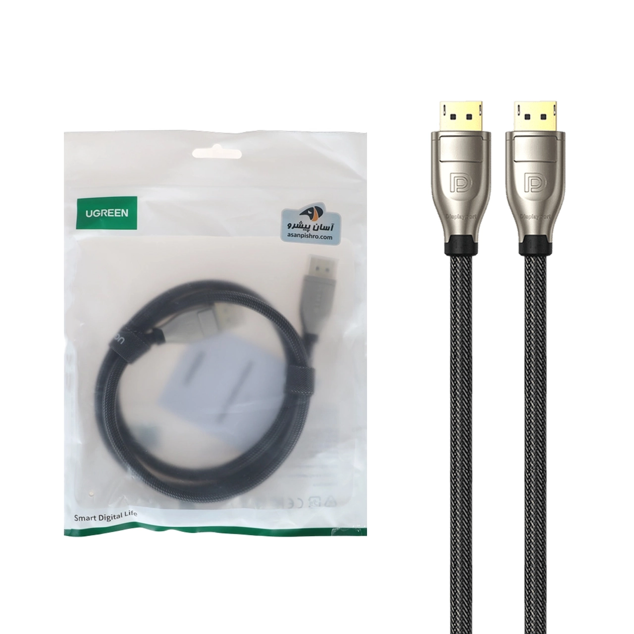 کابل یک متری UGREEN DP مدل DP112 - مشکی(60842)
