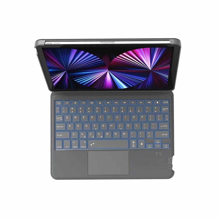 کاور کیبورد دار مغناطیسی بی سیم 10.5 و iPad 10.2 اینچ Wiwu مدل Combo - خاکستری MN