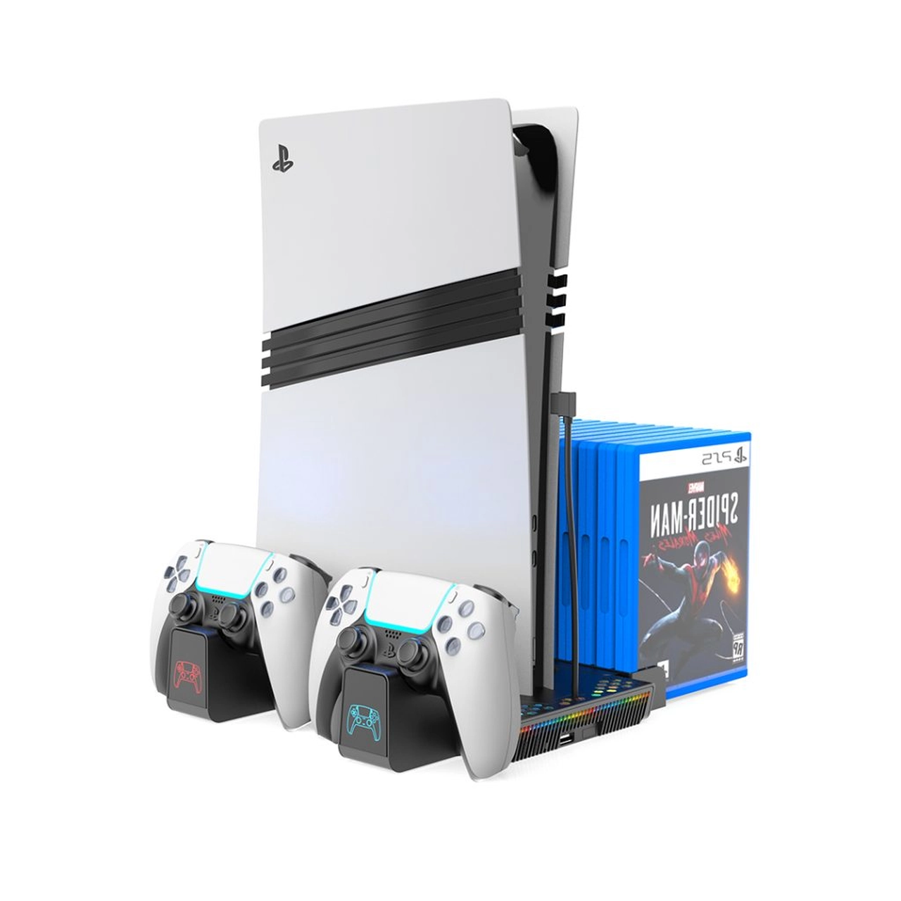 استند کنسول و شارژر دسته بازی TSCO PS5 مدل War Vault TGS16 - مشکی (گارانتی 18 ماهه تسکو)