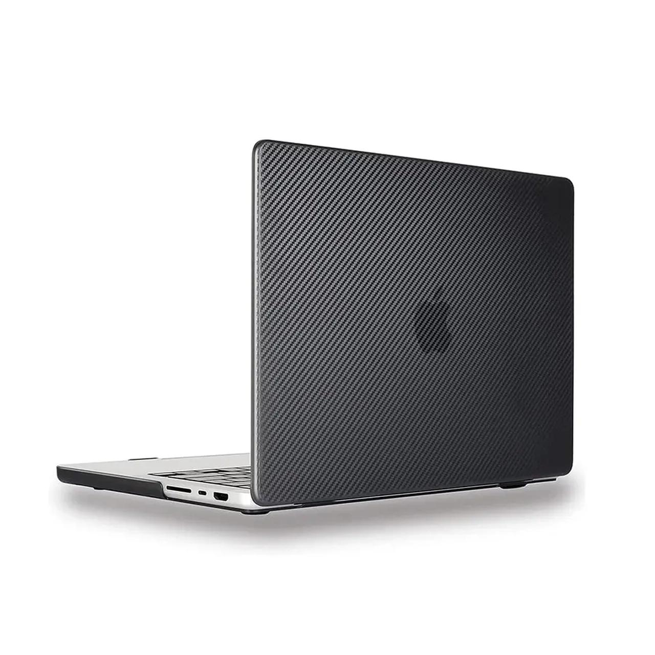 کاور "14 Green Lion MacBook Pro 2021 مدل Carbon Fiber Grain - مشکی - MN