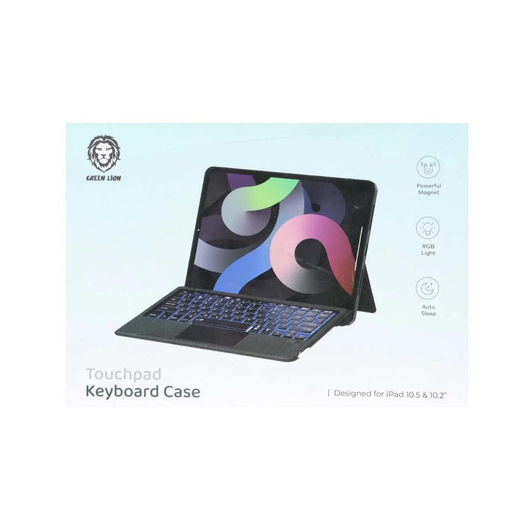 کیبورد بی سیم Green Lion مناسب برای iPad 10.5"&10.2 مدل GNIPADKYC105BK - مشکی - MN (کارتن بسته بندی ضعیف)