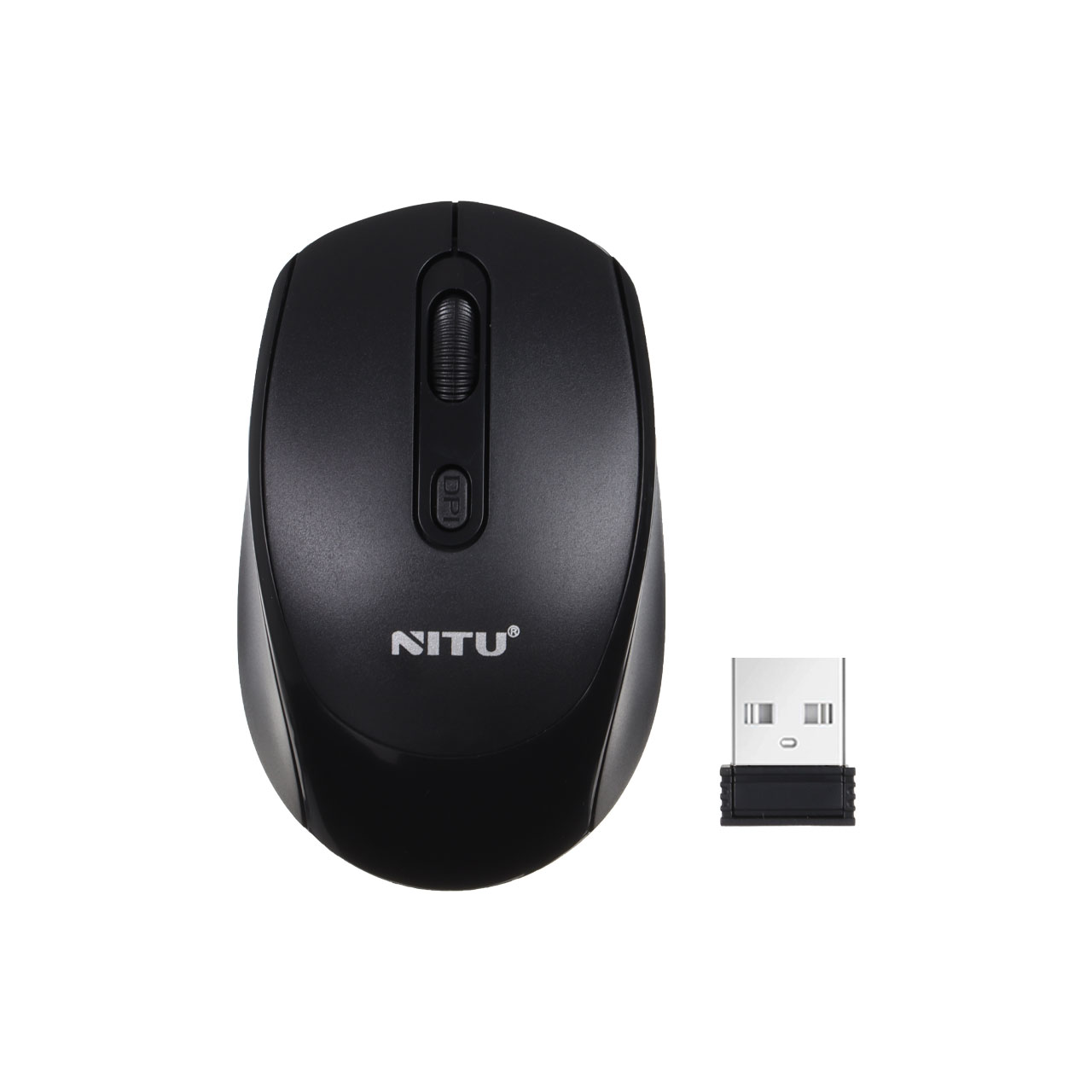 ماوس بی سیم NITU مدل NWM05 - مشکی (گارانتی 18 ماه تعویض نیکان همراه)
