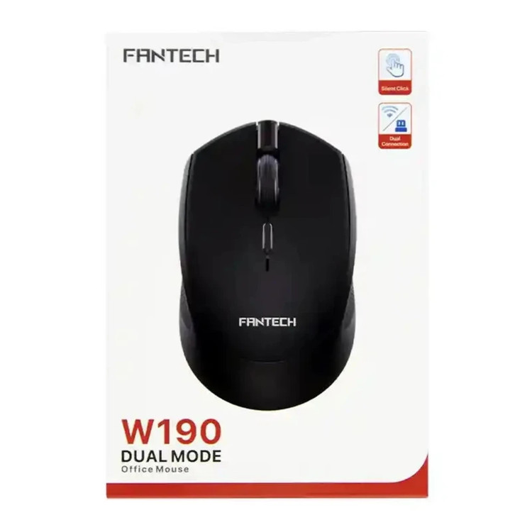 ماوس بی سیم FANTECH مدل W190 - مشکی (گارانتی متین)
