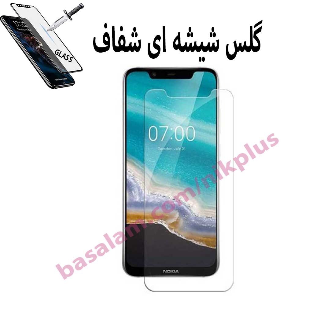 گلس شیشه ای شفاف گوشی نوکیا8.1-ضدخش nokia8.1