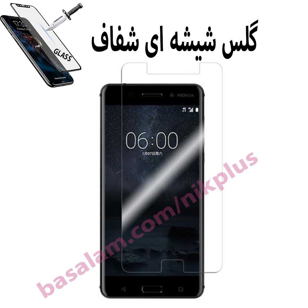 گلس شیشه ای شفاف گوشی نوکیا6-ضدخش nokia6