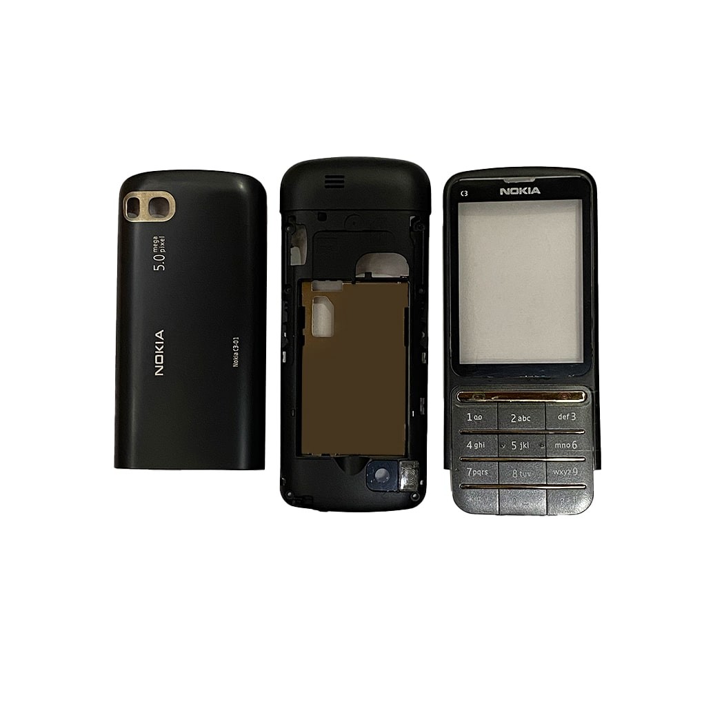 قاب و شاسی کامل موبایل نوکیا nokia c3-01