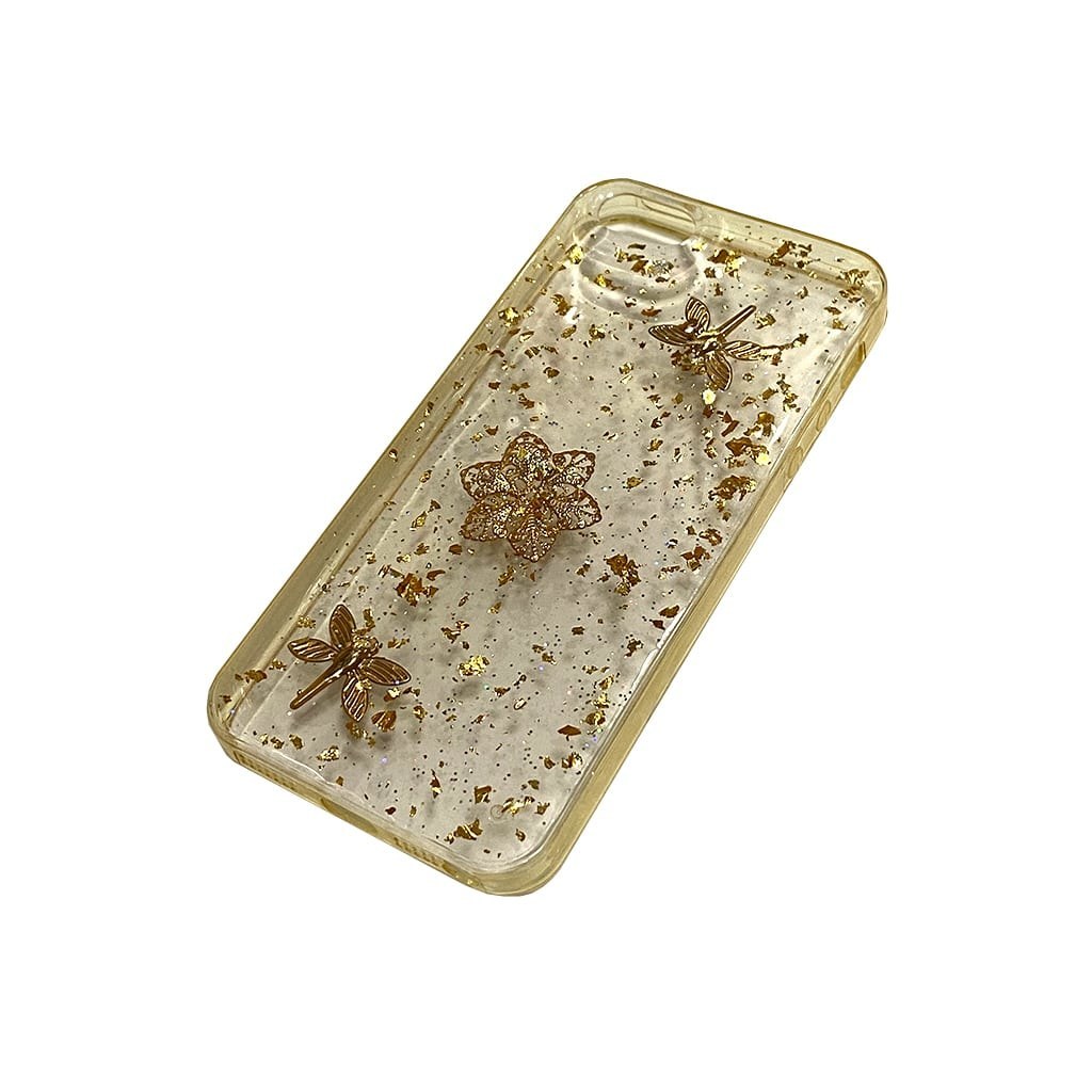 قاب گوشی موبایل اپل5-ایفون5-ایفونse-ایفون5s.مدل رزین گل برجسته